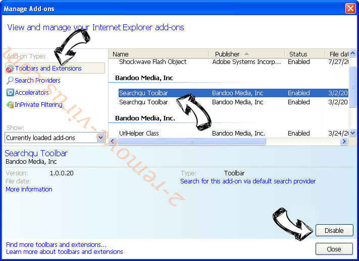 GuideUnit Adware IE toolbars and extensions