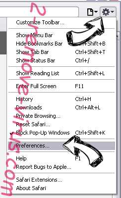 PCWinBooster Safari menu