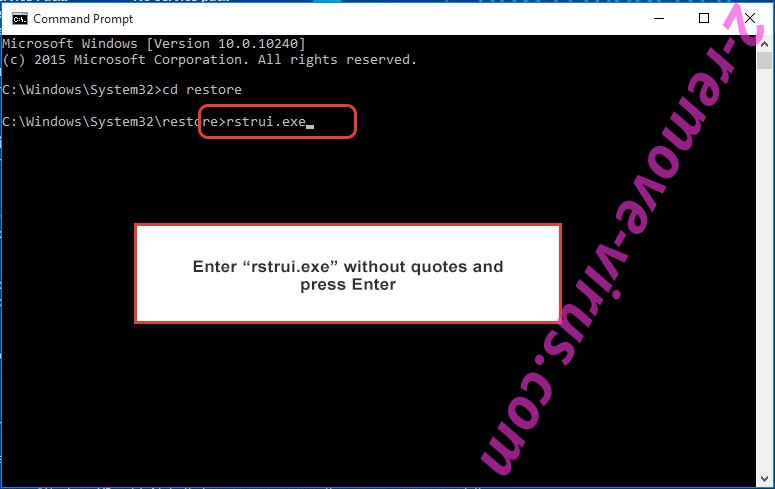 Delete Blammo@cock.li Ransomware Virus - command prompt restore execute