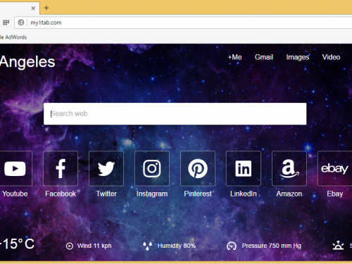 Rimuovere my1tab.com