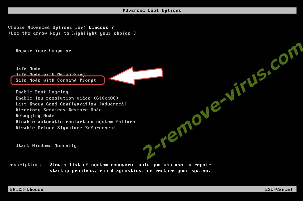 Remove Boza Ransomware - boot options