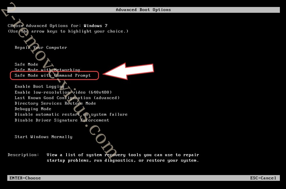 Remove .corona files ransomware - boot options