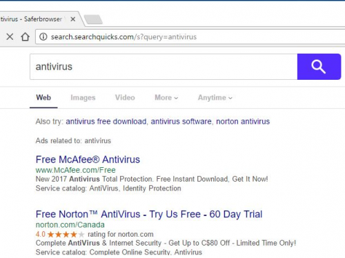 Search.searchquicks.com – come rimuovere?