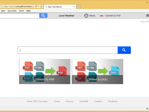 Search.sonicpdfconverter.com rimozione