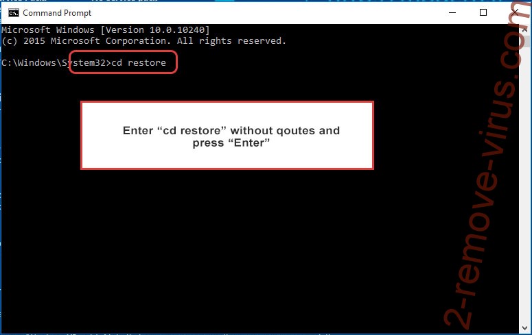 Uninstall .VapeV7 file virus - command prompt restore