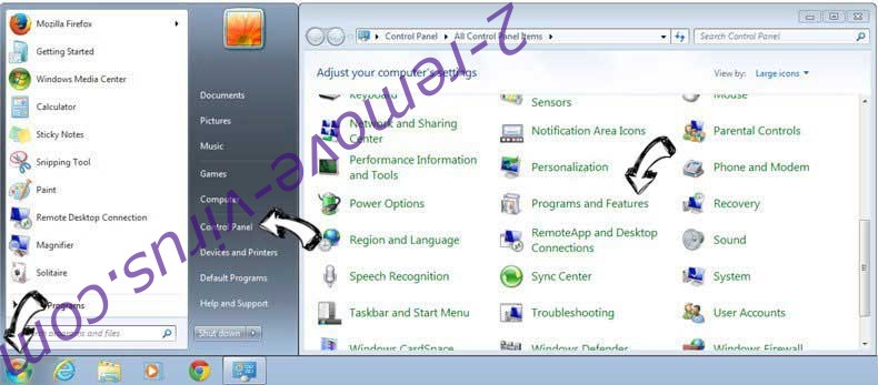 Uninstall Alpha Search Browser Hijacker from Windows 7
