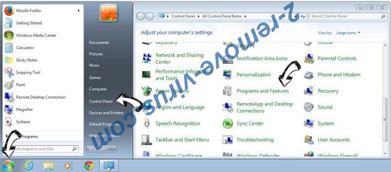 Uninstall Nxt01.club from Windows 7