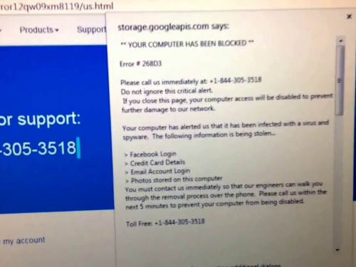 Odstrániť Critical Alert from Microsoft