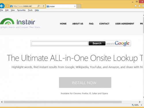 Instair.net – come rimuovere?