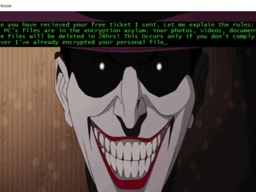 Eliminar Jokers House Ransomware