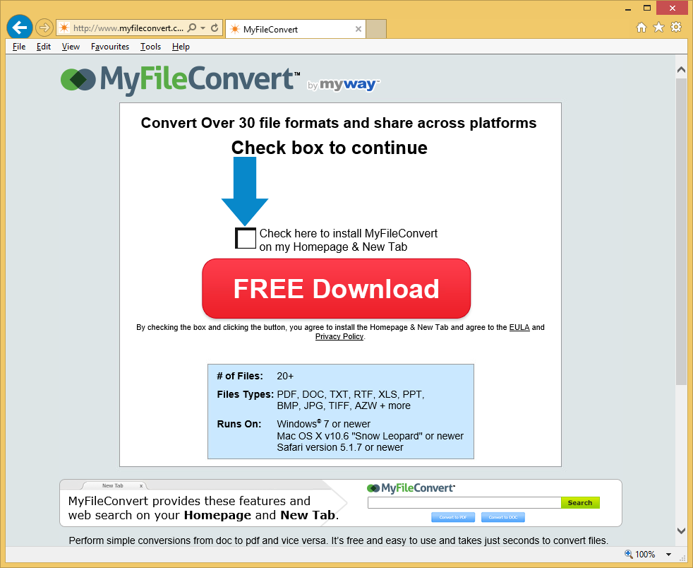MyFileConvert Toolbar