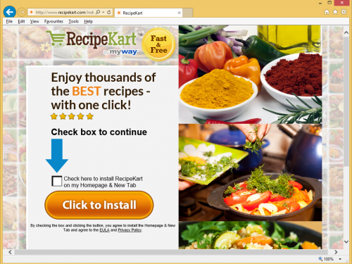 Rimuovere RecipeKart