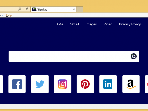 Rimuovere Alientab.net