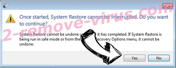 Sodinokibi Ransomware removal - restore message