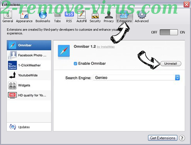 Outbyte PC Repair Safari extensions