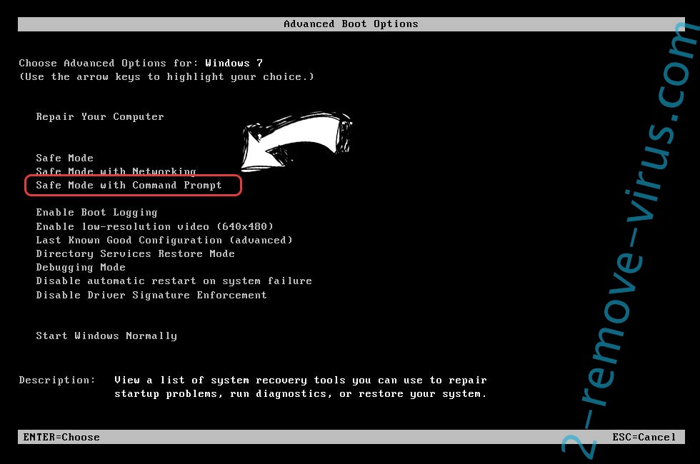 Windows boot menu - command prompt