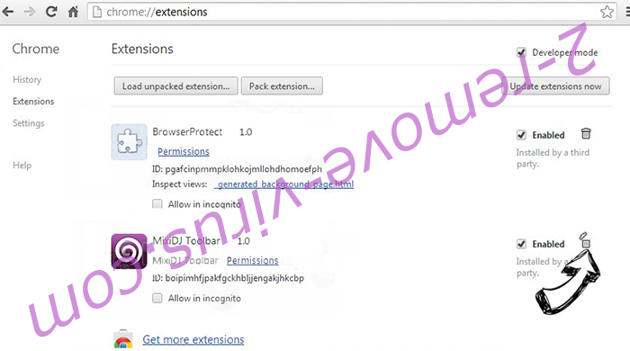 Search.gikix.com Chrome extensions remove