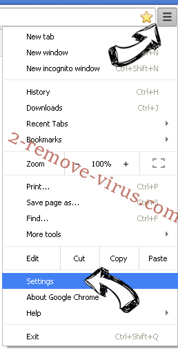 Search.gikix.com Chrome menu