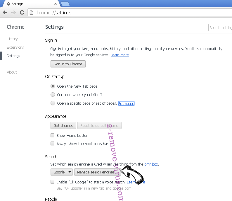 HappySearch Chrome extensions disable