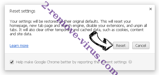 We Have Hacked Your Website Email Scam Chrome reset