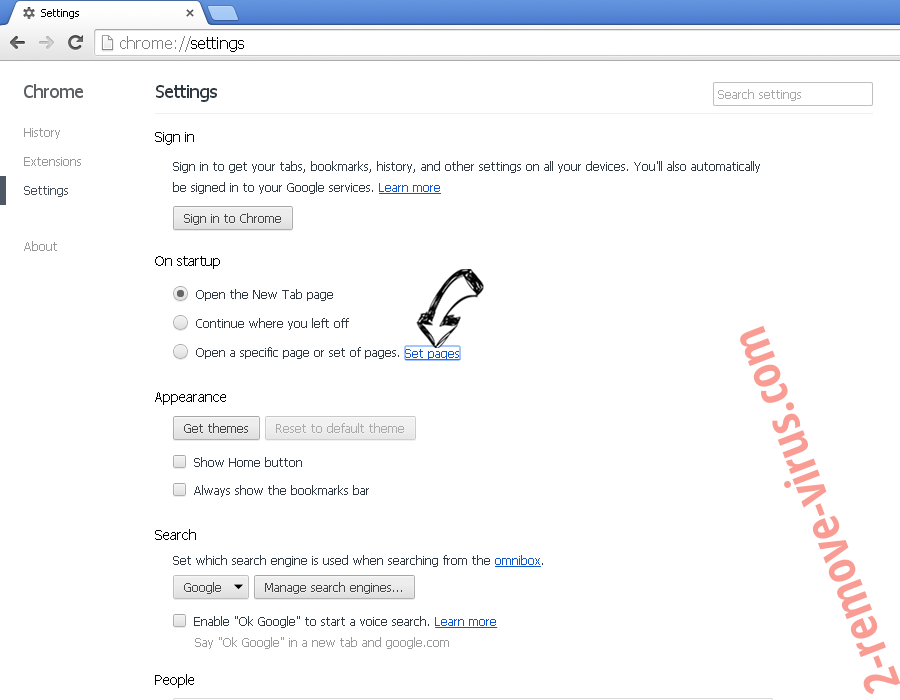We Have Hacked Your Website Email Scam Chrome settings