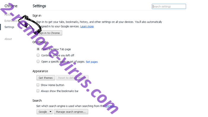 Government Benefit Finder Virus Chrome settings