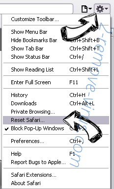 Watchallsports.co Safari reset menu