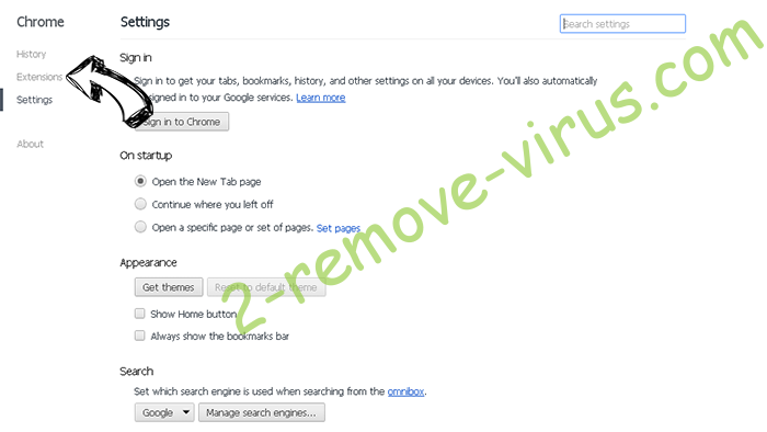 System Health Checker virus Chrome settings