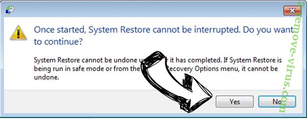 xCor Ransomware removal - restore message