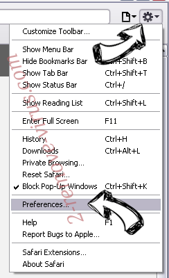 IObitCom Toolbar Safari menu