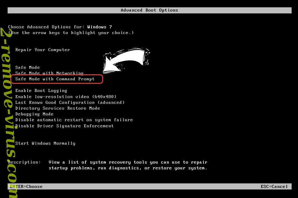 Windows boot menu - command prompt