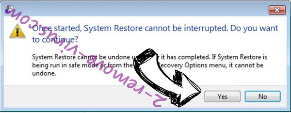 ZRB file virus removal - restore message