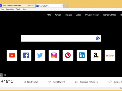 Rimuovere icoshaderon.com