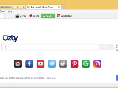 Search.moviecarpet.com rimozione