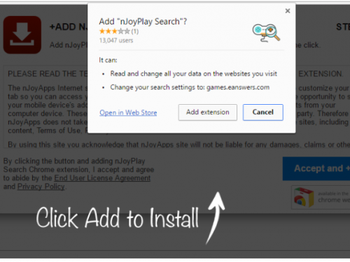 Rimuovere nJoyPlay Search