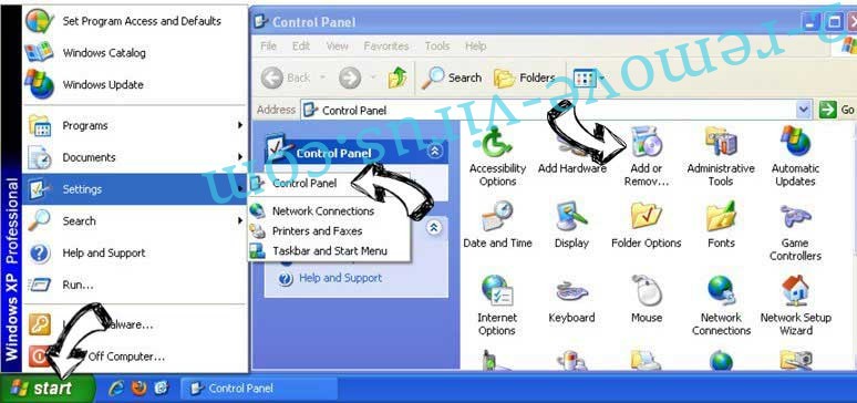 Remove Viralfived.com from Windows XP