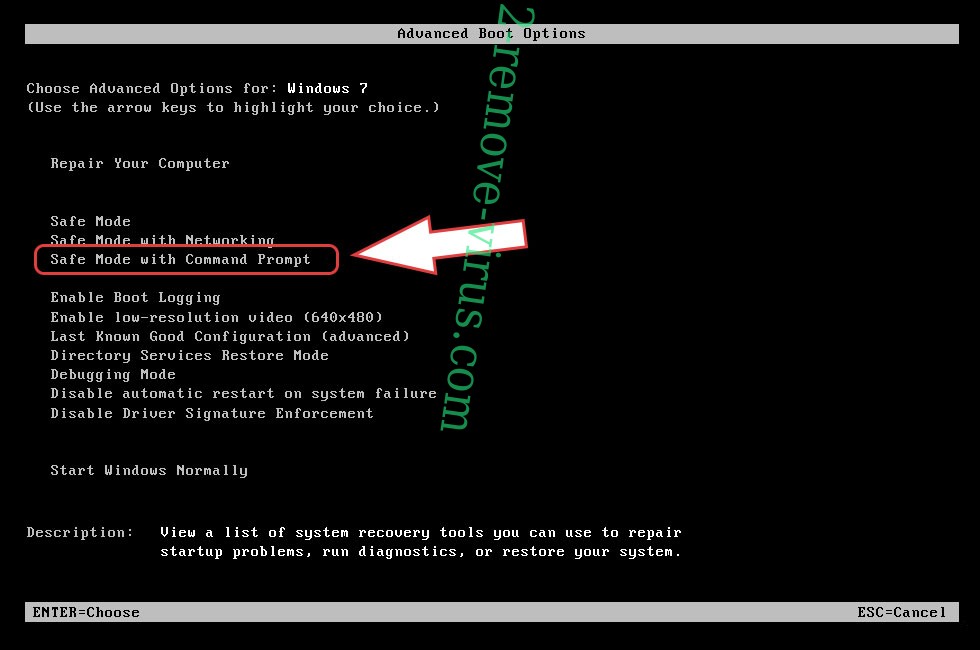 Remove Fatboy ransomware - boot options