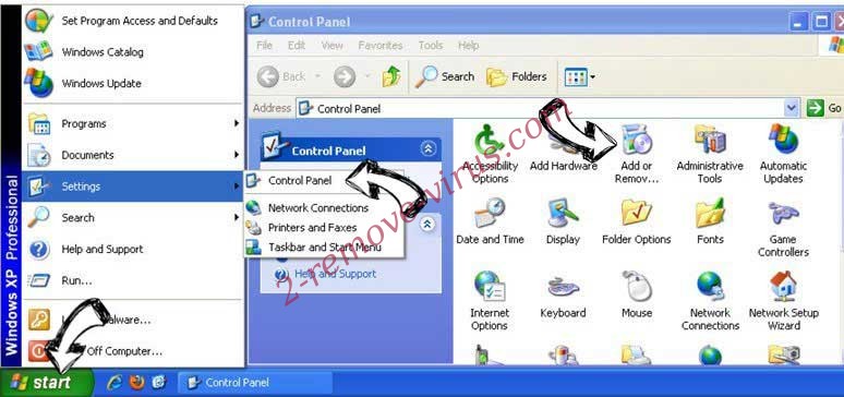 Remove BabyNameReady Extension from Windows XP