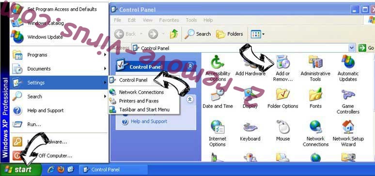 Remove EnleverSpeedtestace.co hijacker from Windows XP