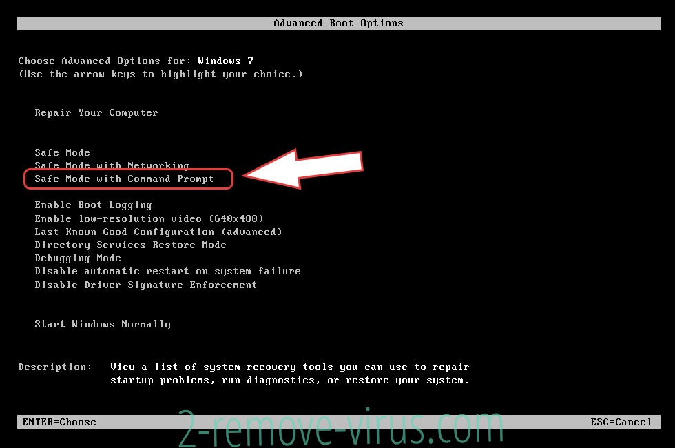 Remove Bbnm Ransomware virus - boot options