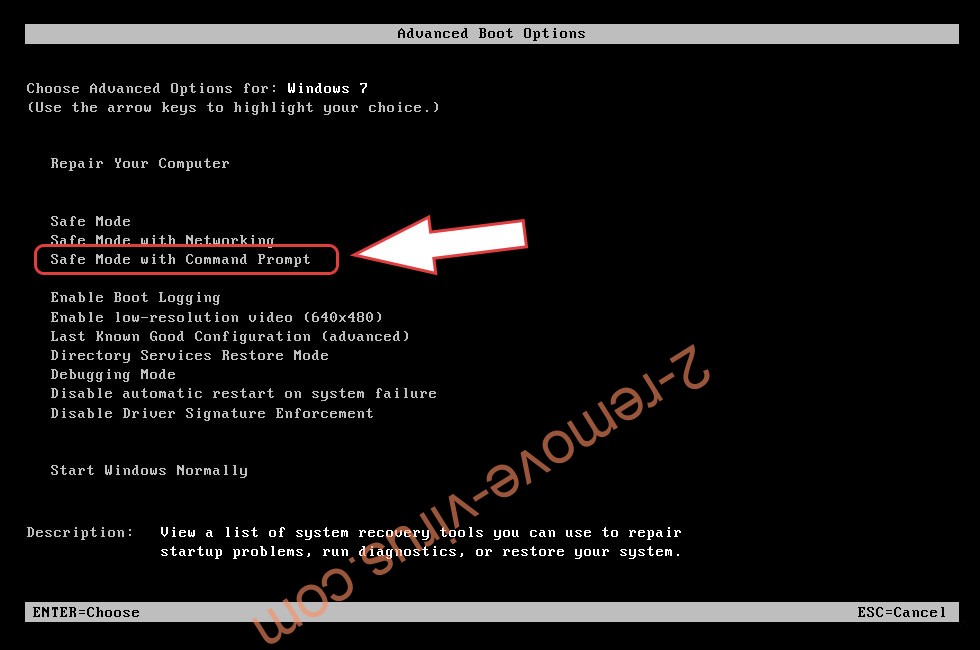 Remove .Zfdv virus Ransomware - boot options