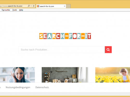 Rimuovere Search-for-it.com