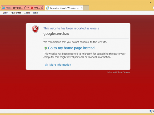 Rimuovere Googlesaerch.ru
