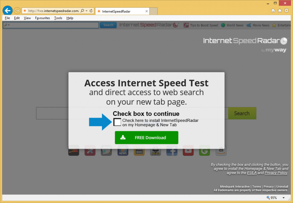 InternetSpeedRadar Toolbar