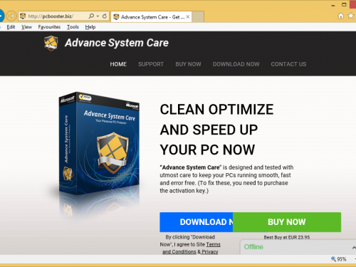 Eliminare Pcbooster.biz