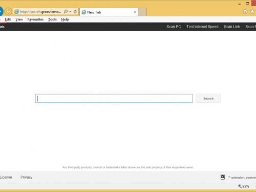 Rimuovere Search.grooviemovie.info