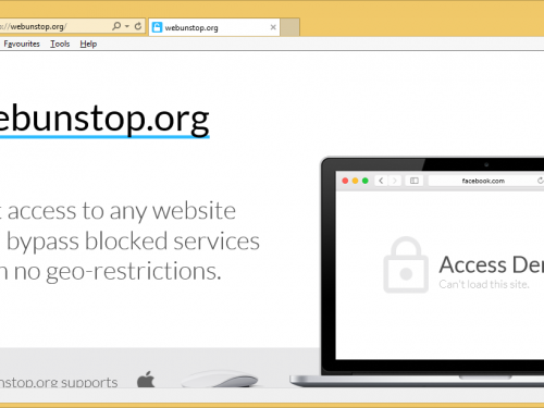 Come rimuovere Webunstop.org?