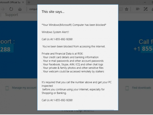 Your Computer Has Been Blocked verwijderen