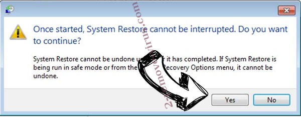 NBR Ransomware removal - restore message