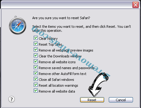 MetroWhiz Toolbar Safari reset